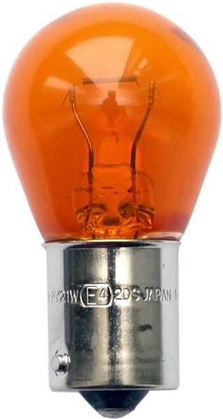Автолампа 12V PY21W оранжевая смещенный цоколь 4570A Koito