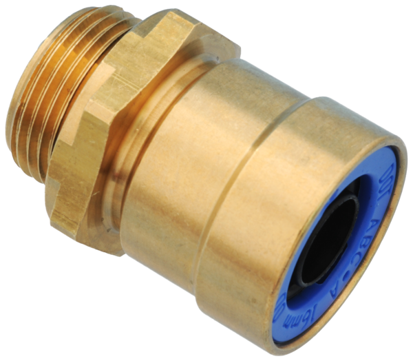 Фитинг прямой 8938000032 бронзовый нар.М22*1,5 > В16 Wabco