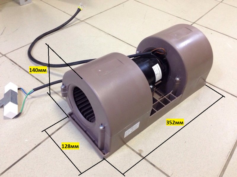 Мотор отопителя 8101-03603 24В в сборе 3 скорости Yutong Китай