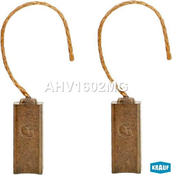 Щетка генератора AHV1602MG 6*5*15 комплект 2 шт. (провод сверху) ПАЗ дв. Cummins ISF 3.8 Krauf