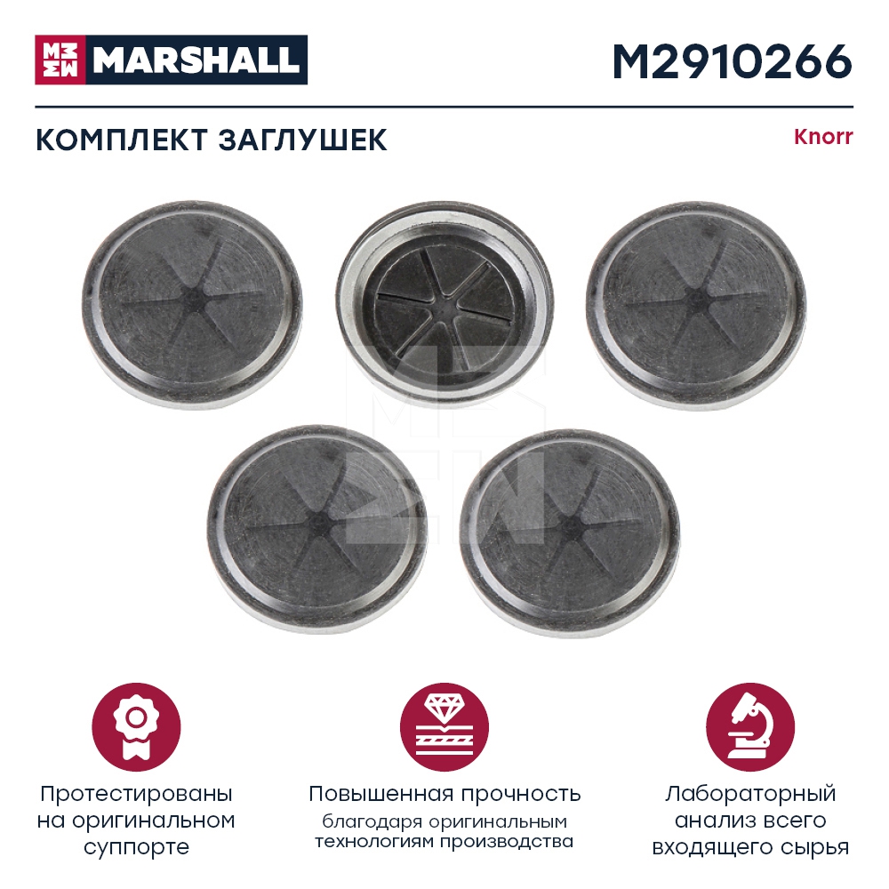 Р/к суппорта заглушки M2910266 аналог Knorr Bremse ЛиАЗ-4292 Marshall