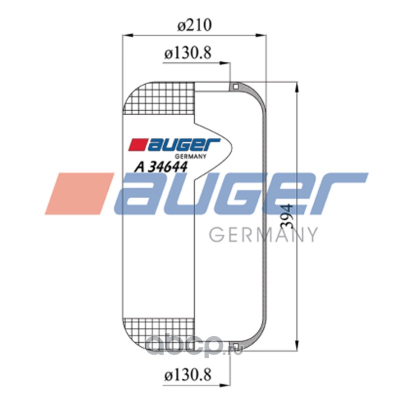Пневмобаллон A34644 ф130,8 мм MB Auger