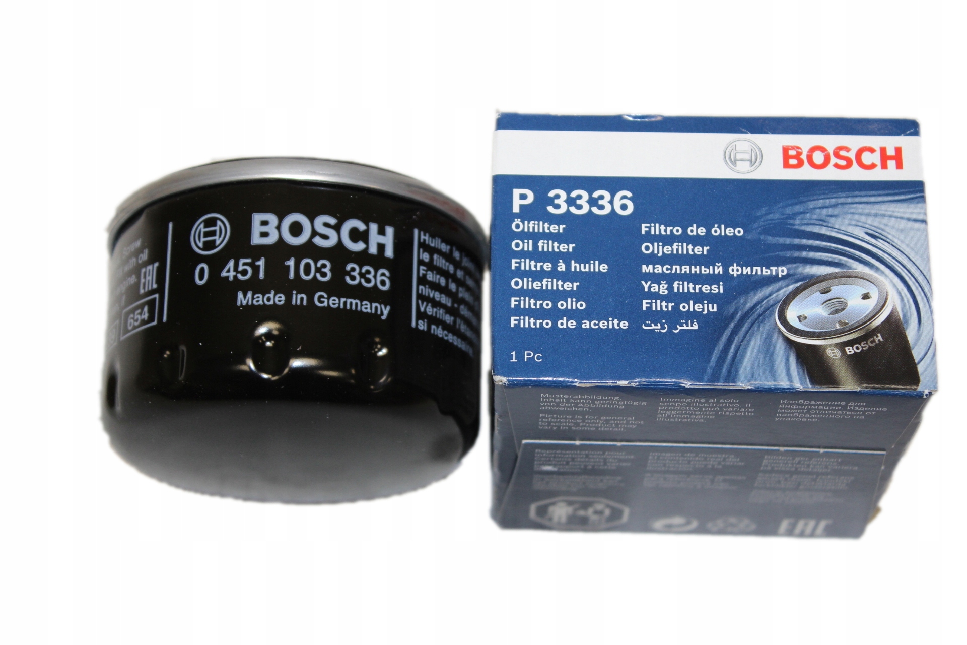Фильтр масляный 0451103336 Renault Bosch