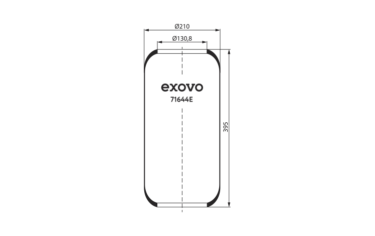 Пневмобаллон 71644E ф130,8 мм MB Exovo
