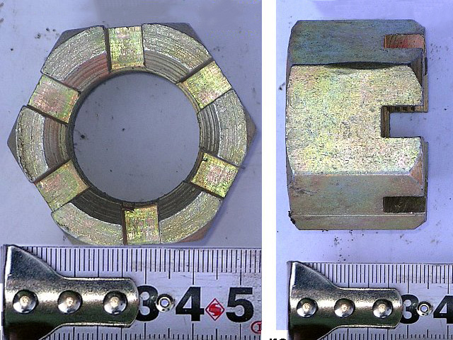 Гайка реактивной тяги 417455-10 М36*1,5 корончатая ЛиАЗ