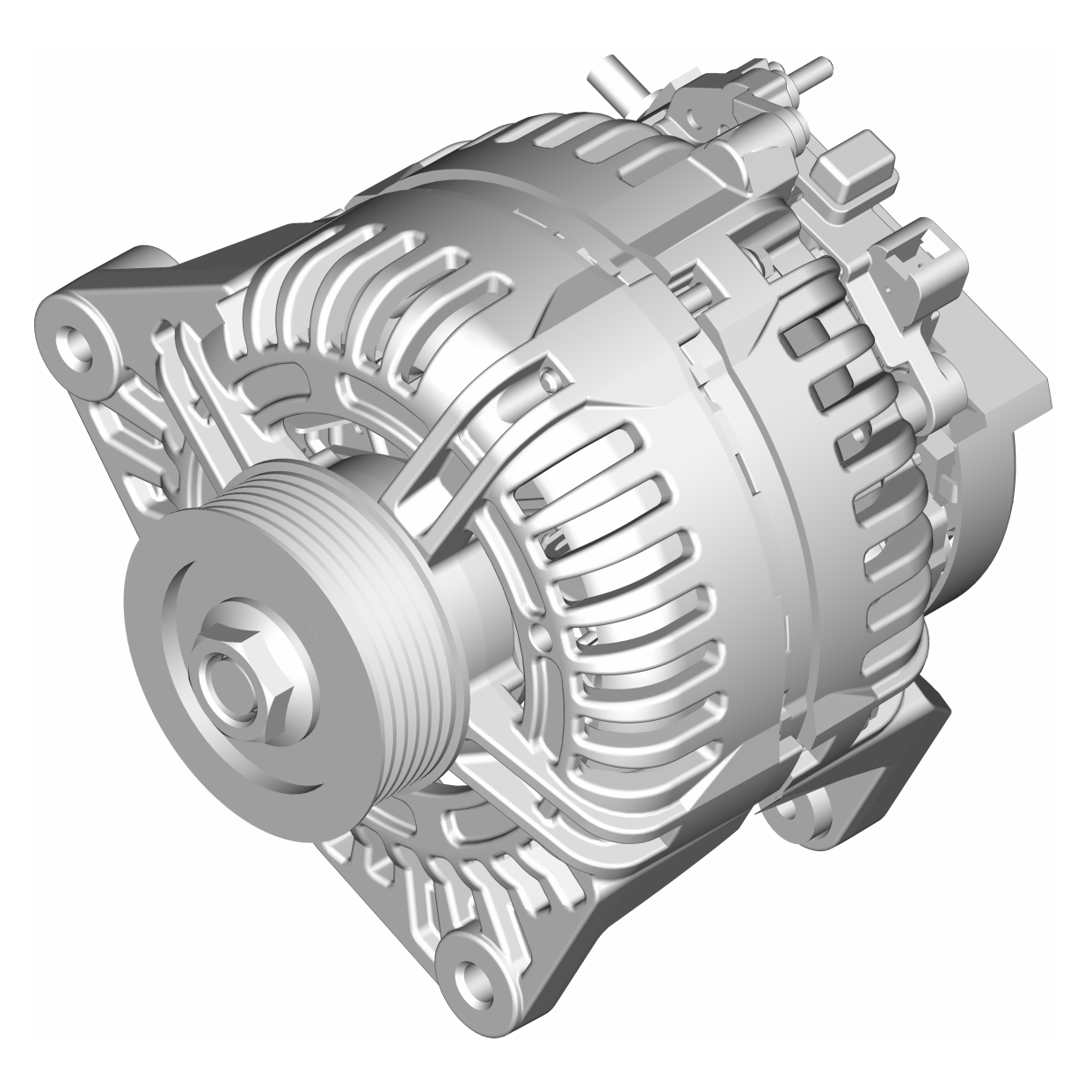 Генератор 5340.3701010-02 100А 28V со шкивом ЯМЗ-534 Автодизель ЯМЗ