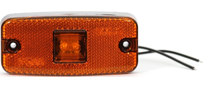 Фонарь боковой габаритный 223 12/24В светодиодный оранжевый Was