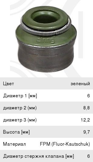 Колпачок маслосъемный 403.730 VW Crafter Elring