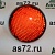 Светоотражатель круглый ФП311 с болтом красный Освар
