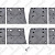 Накладки тормозные REM2 передние 85-01011-SX комплект 8 шт. с заклепками (ширина 180 мм) МАЗStellox