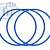 Кольцо цапфы 100-106-36-2-3 уплотнительное синий силикон МАЗ ПТП64
