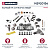 Р/к суппорта полный M2920136 левый аналог Meritor Karosa Marshall