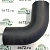 Патрубок угловой 60*60*135 Резина 01279E Exovo